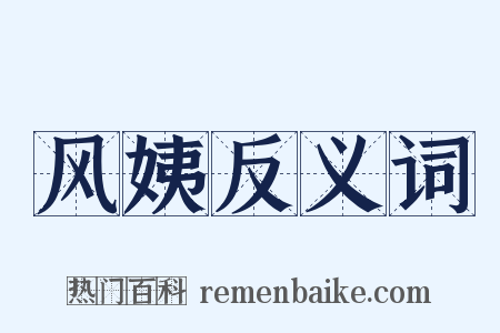 风姨反义词是什么意思的图片